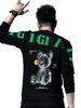 European Men's Long-Sleeve Crew Neck Sweatshirt 2025 Autumn New Bear Print Rhinestone Base Shirt Trendy Top