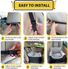 Dog Car Seat for Small Dog Waterproof Pet Mat Nest with Storage Pockets and Clip-On Leash Portable Dogs Car Travel Carrier Bed