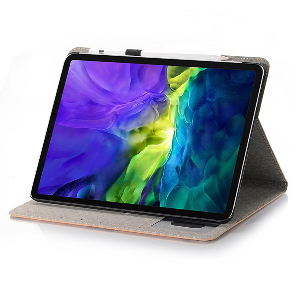 For iPad Pro 13 (2025)/13 (2024) Case Wallet Map Pattern PU Leather Folio Tablet Cover Auto Wake/Sleep