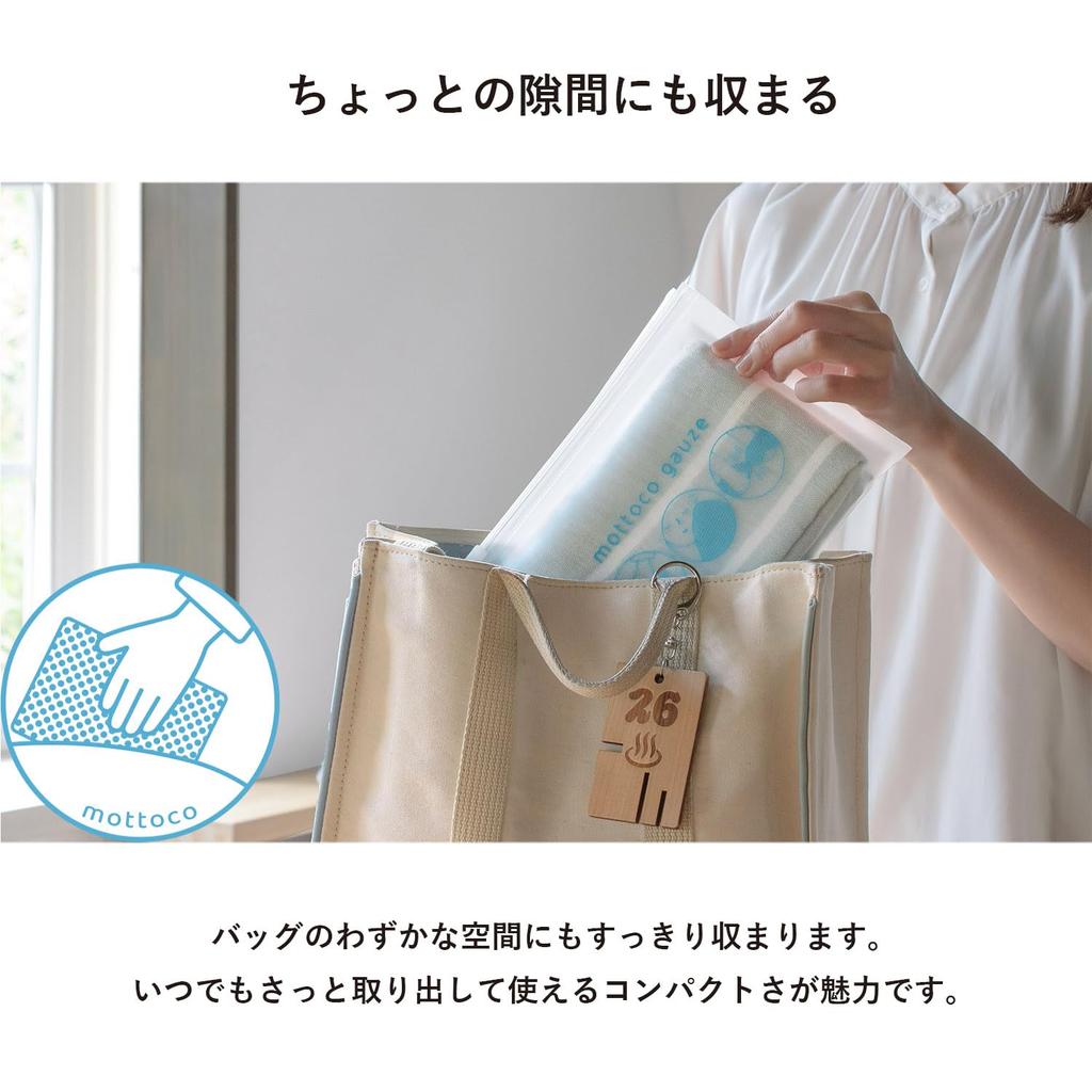 Transparan Imabari Gauze Face Towels, 3-Pack, mottoco gauze, 32cm x 90cm, Quick-Drying Sauna Towel (Blue)