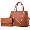 High Quality PU Leather Ladies Hand Bags Big Size Handle Design Leather Shoulder Bag Shoulder Strap Big Tote Handbag Women Girls