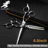 Ciseaux à cheveux XGL6-60 de 6,0 pouces, ciseaux à cheveux, ciseaux droits, ciseaux crantés, amincissants, pour salons de coiffure et coiffeurs