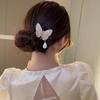 Metal Pearl Hairpin U-shaped U-shaped Hairpin New Pearl Pendant HairClip  Women Girl