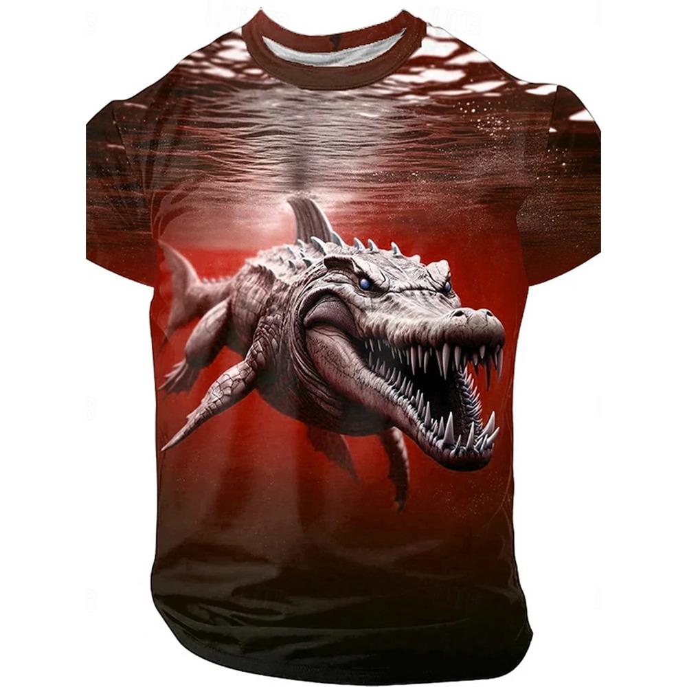 Retro Horror Skull Print Men's T-shirt Classic Summer Casual O-neck Short-sleeved Men's Fashionable Loose Oversized Top Women Clothing