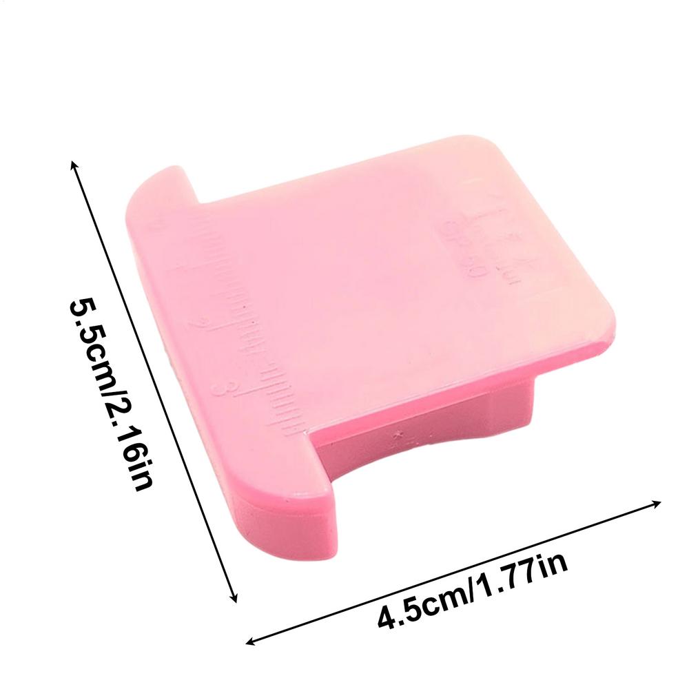 

Small size plastic strong magnet setting sewing machine locator Edge flanging device fixed flat car with scale magnet setting розовый
