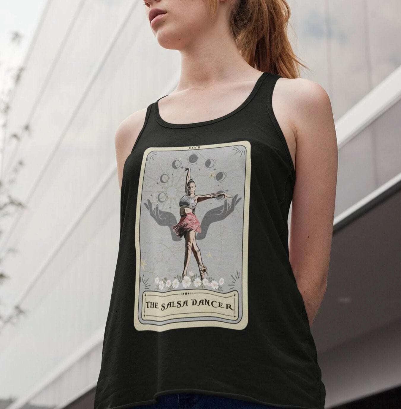 The Salsa Dancer Tarot Card Tank Top, Salsa Dancing L