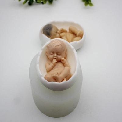 Realistic Baby Silicone Mold: For Soap, Candle, Ice Sculpture, Eggshell Baby Design