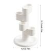 High Capacity Rotating Pen Stand 4 Compartments   ABS Construction Office Supply