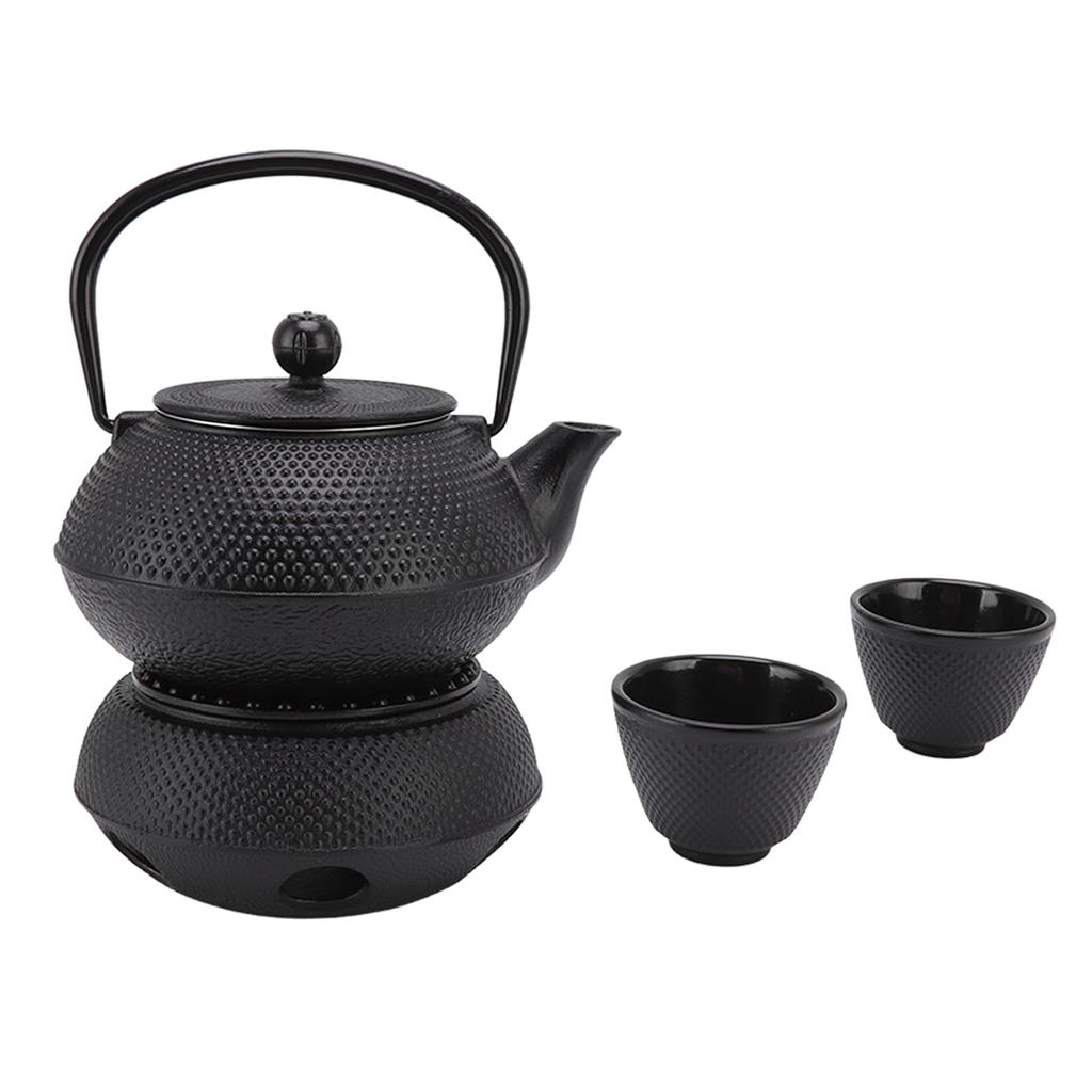 Cast Iron Kettle Set 800ml Energy Saving Cast Iron Highly Durable Luxurious Cast Iron Teapot with