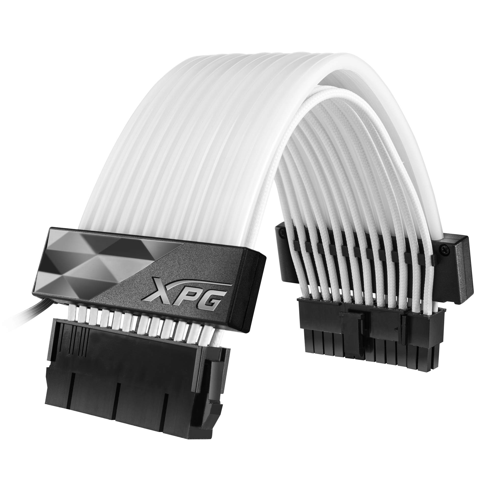 

XPG PRIME ARGB EXTENSION CABLE - MB 24-pin Power Extension Cable [Equipped with 36 Addressable RGB LEDs] ARGBEXCABLE-MB-BKCWW
