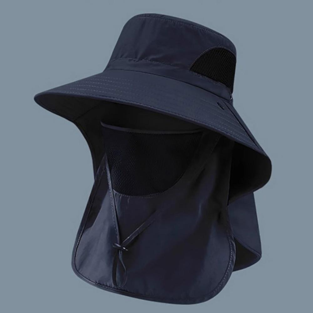 1pc Summer Sun Hats Neck Flap Fisherman Hat UV Protection Outdoor Hunting Fishing Cap For Hiking Camping Visor Bucket Hat