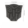 Auto Robot Metal Autobot Emblem for Car Glow-in-The-Dark Effect Auto Car Accessories Vehicle Decorative Silver