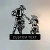 Metal Garage Wall Art Dirt Bike Gift for Dad Husband Motocross Decor Man Cave Sign