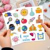 8-Sheet Cartoon Back-to-School Reward Stickers for Phone Cases and Notebooks