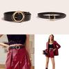 Sweet Womens Faux Leather Belt With Pattern And Alloy Buckle For Casual Wear