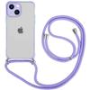iPhone 13 Case - Universal - Purple - Rigid - Semi-Transparent - Shockproof