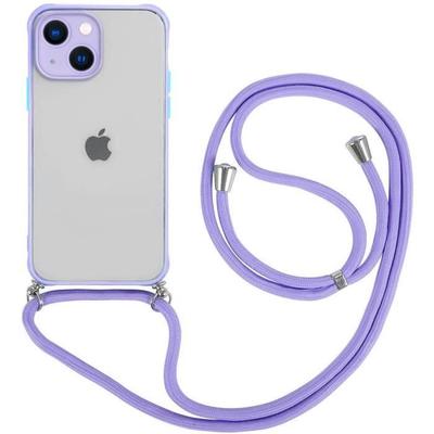 Hülle für iPhone 13 - Universell - Violett - Hart - Halbtransparent - Stoßfest