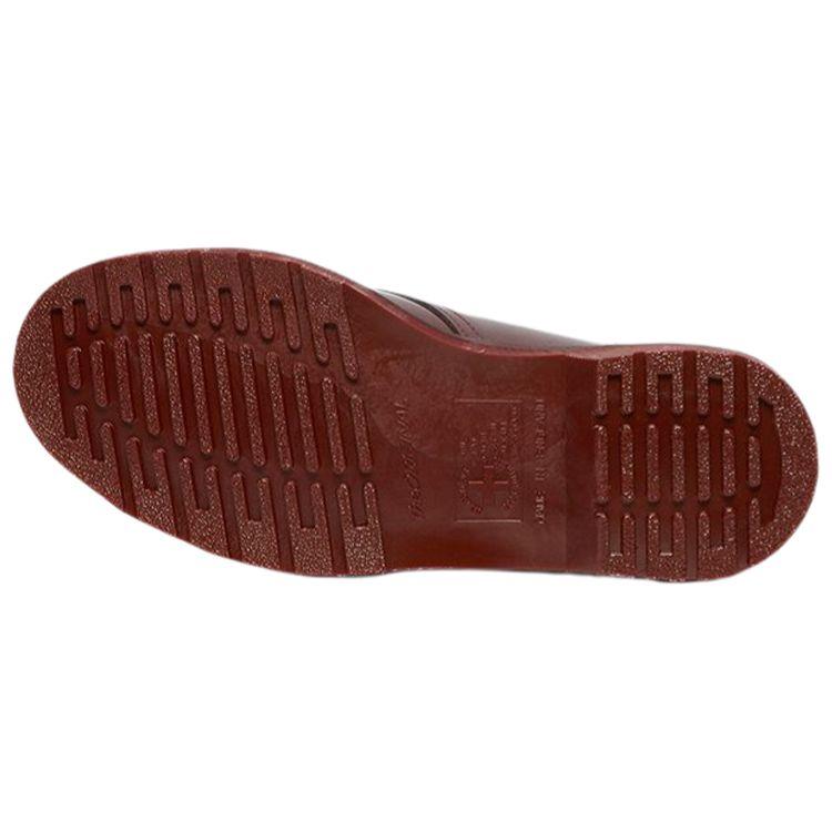 Dr. Martens Leather 3-Hole Low-Top Casual Shoes Unisex sneaker Red 27138601