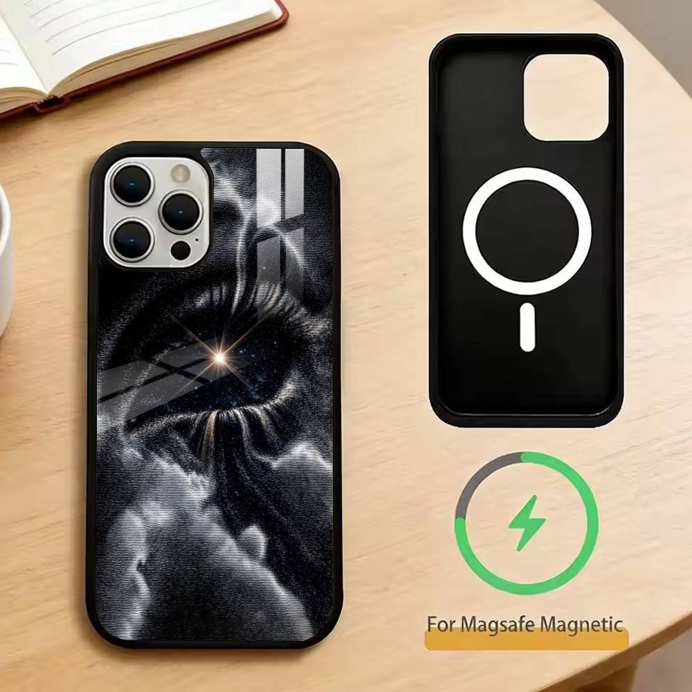 Dark Fantasy Gothic Phone Case For iPhone17,16,15,14,13,12,11 Plus,Pro Magnetic with Magsafe Wireless Charging