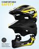 Kinder Fahrrad Skateboard Helm Vollgesichtshelm Abnehmbarer Kinnbügel Weiches Innenfutter EPS Stoßabsorption Atmungsaktiv Fahrradhelm