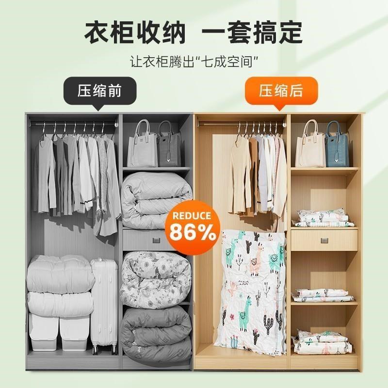 Electric Pump Vacuum Storage Bags for Quilts and Clothing, Large Capacity Vacuum Compression [8 Large Sizes] No Electric Pump