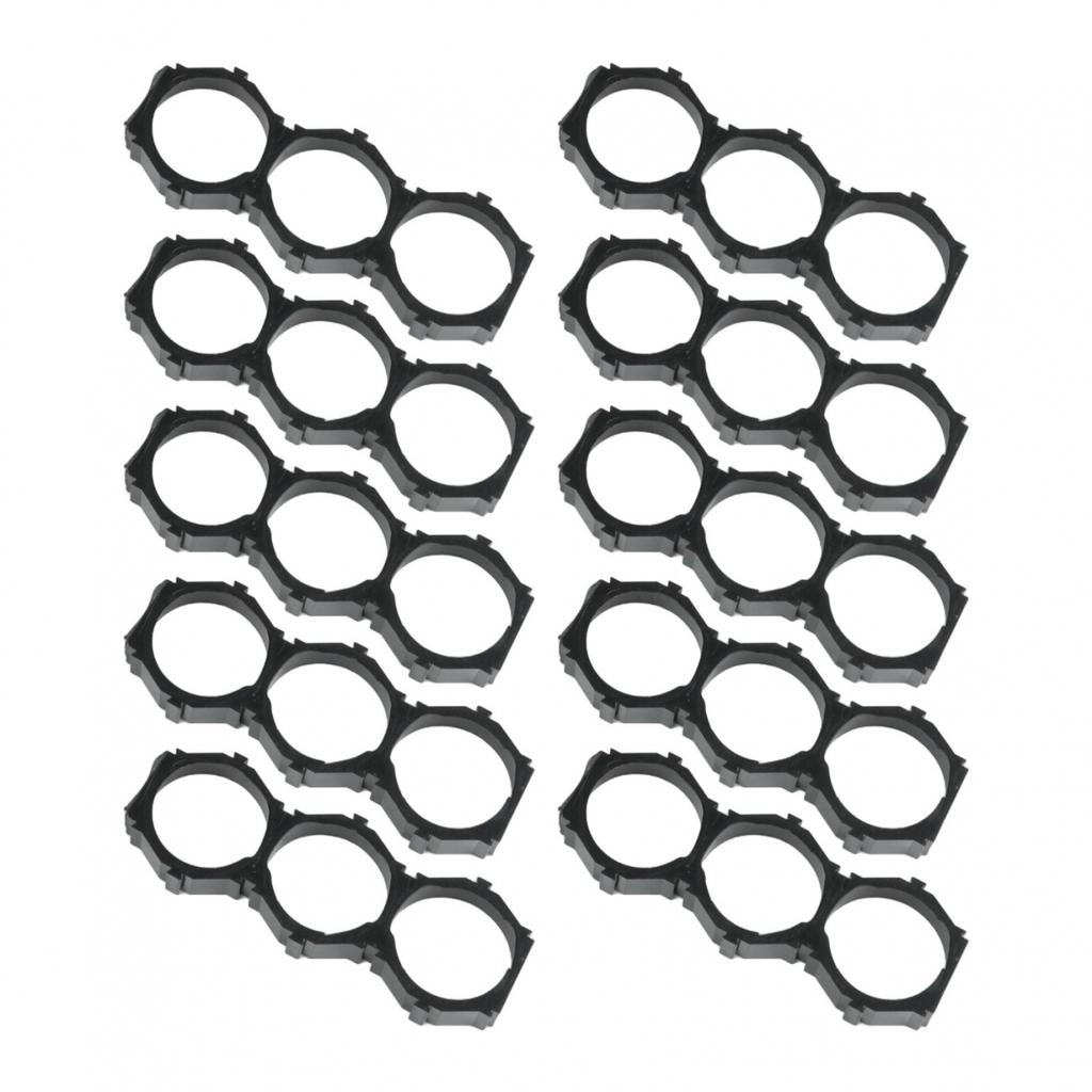 10pcs For 21700 Cell Holder Brackets Plastic Frame ABS+PC Black Design