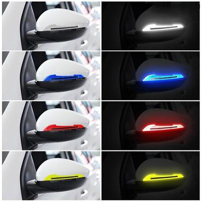 New General-Purpose 3D Carbon Fiber Car Door Handle Stickers Scratch-Resistant Stickers Car Safety Reflective Strip Car