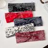 Cross-border Paisley Cotton Headband: Elastic, Washable, Perfect for Yoga & Sports.