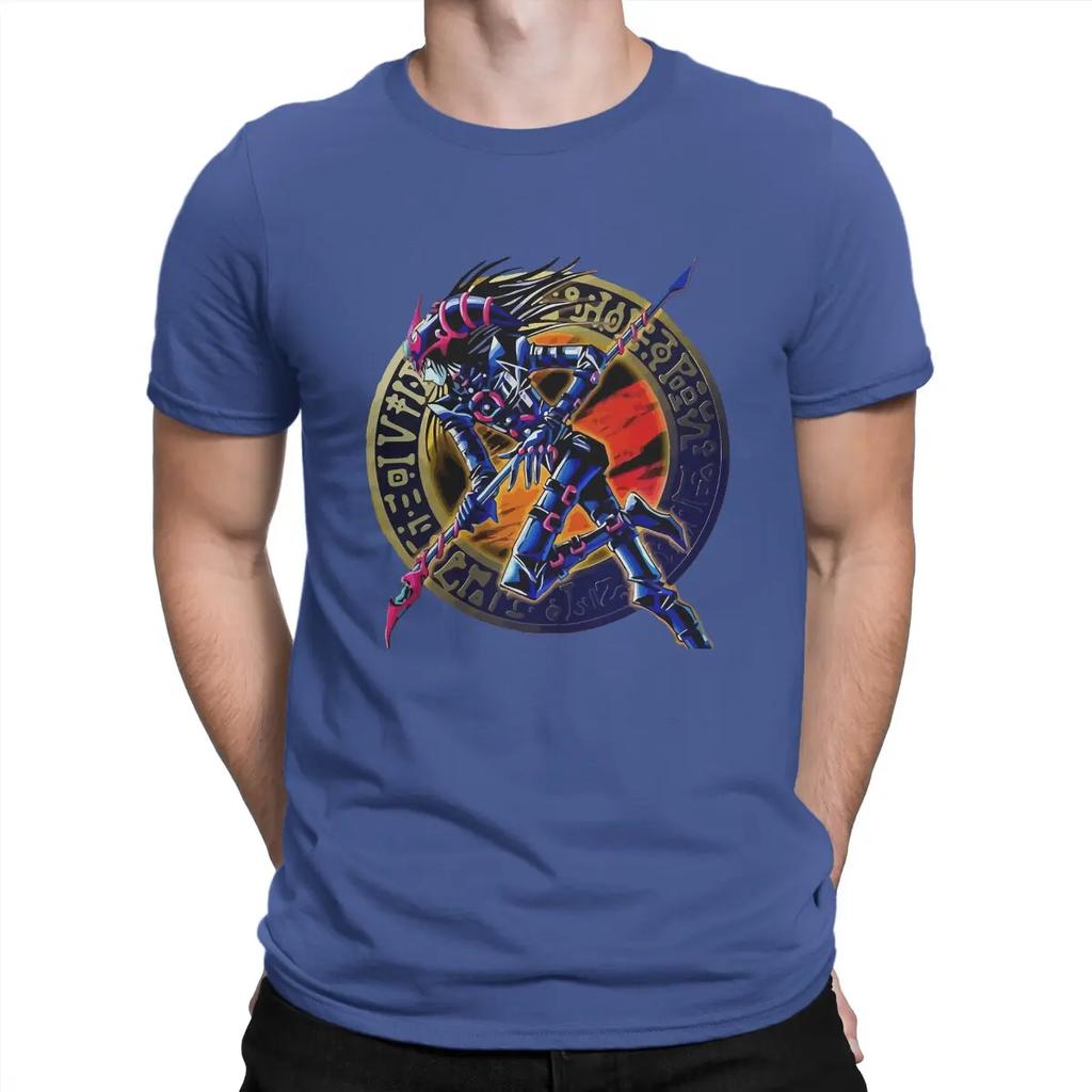 Dark Magician of Chaos T Shirts Men's  Pure Cotton Casual T-Shirts  Yu Gi Oh Duel Monsters Card Game Short Sleeve Clothing Gift