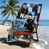 Custom Name Personalized How to Train Your Dragon Print Beach Towel, for Trip Camping Beach Party Home Decor, Birthday Gift for Family & Friends