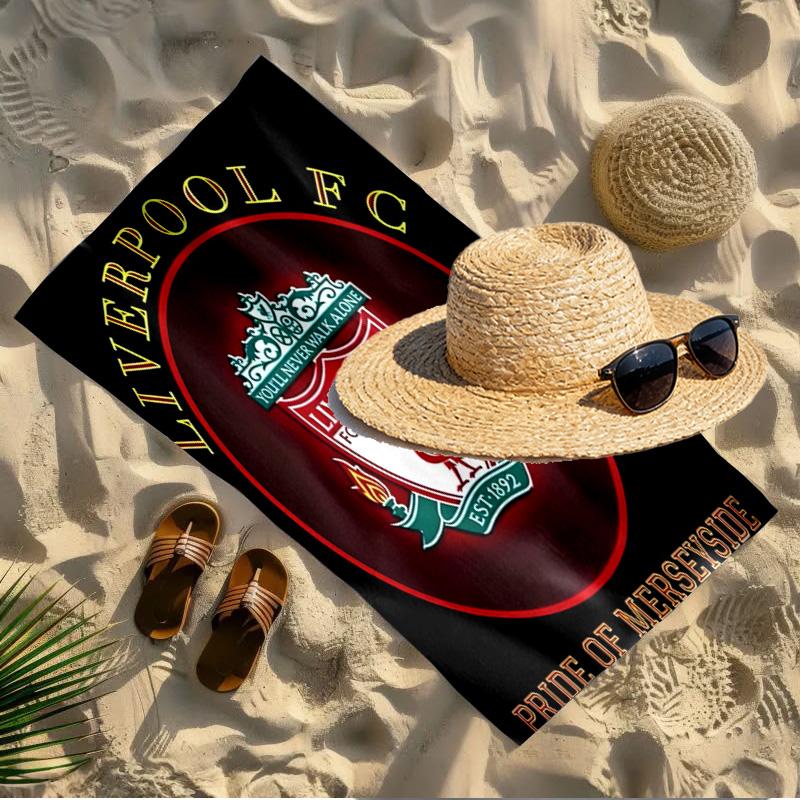 Football club.C Print Beach Towel Design, Soft, Lightweight. for Home Bathroom, Spa, Pool, Yoga, Surfing, Camping, Gift for Family, Friend