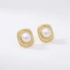 High-End Metal Heart Butterfly Flower Earrings with Exaggerated Pleated Texture