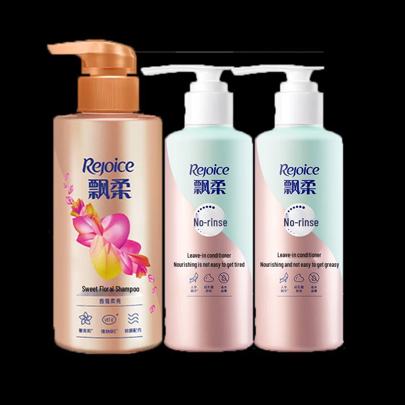 Набор: Шампунь «Сладкий цветочный» и несмываемый кондиционер с женьшенем