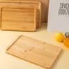 1 Pc Wooden Tray Simple Square Large Bread Tray, Thickened Restaurant Tea House Tray Cafe Drink Tray for Home Kitchen