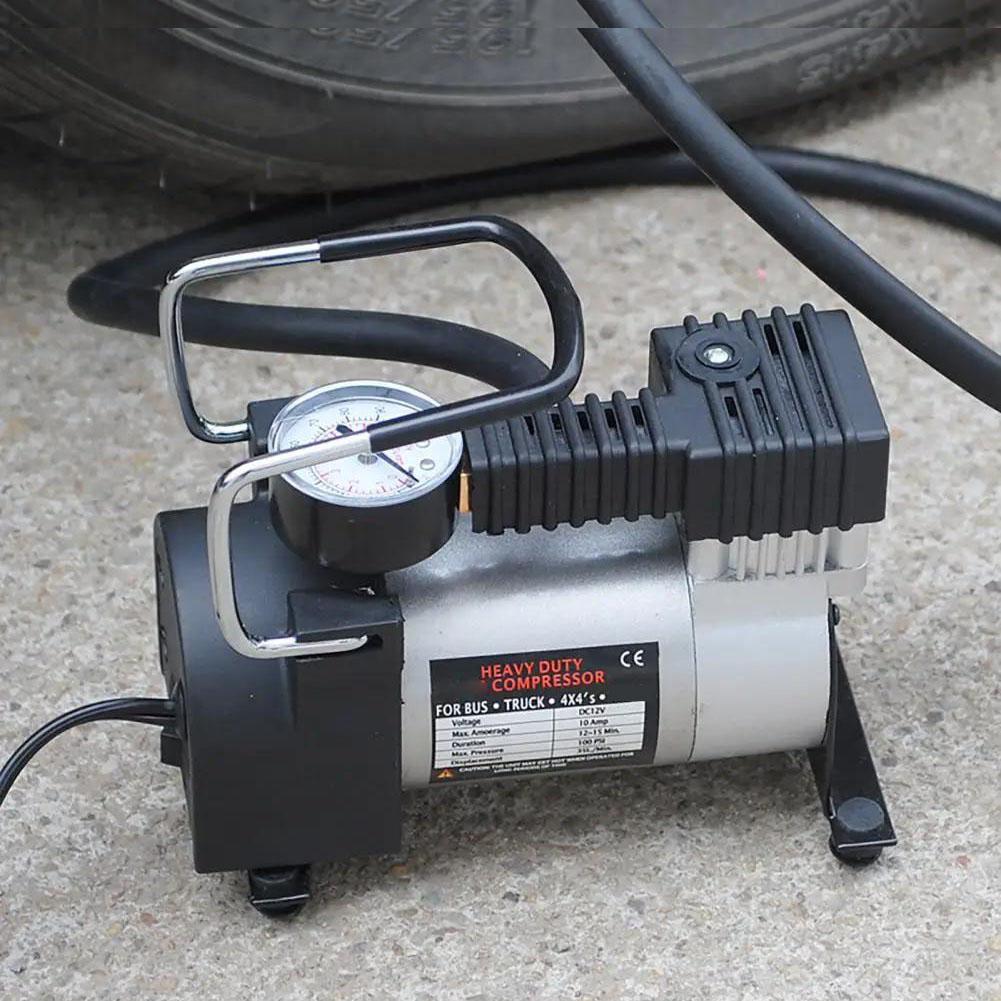 A-grade Car Tire Inflation Pump Horizontal Bar Car Pump Pump Multifunctional Metal Electric Inf D1O2