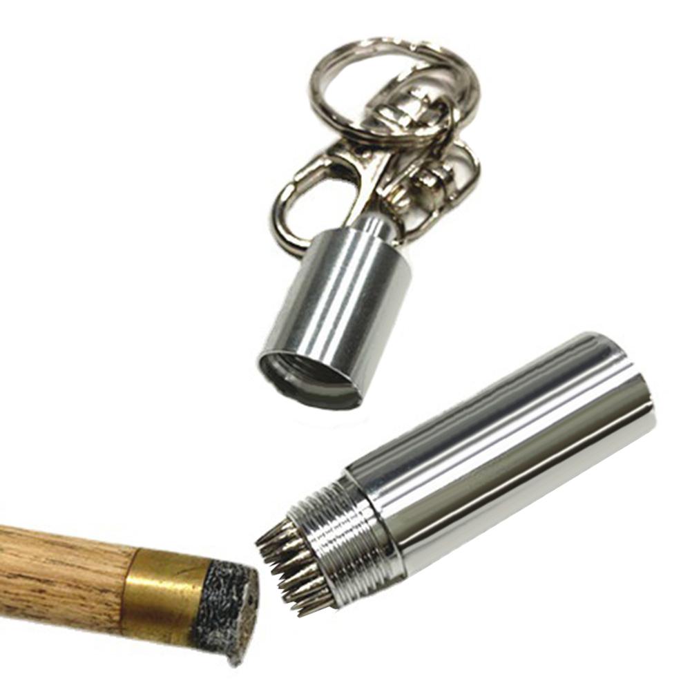 Billiard Cue Tip Shaper with Keychain Stick Pick Pricker Cue Tip Stick Accessories