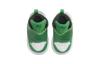 Jordan Air Jordan 1 TD Leder Rutschfest Anti-Kick High-Top Kleinkindschuhe Grün Weiß Baby und Kleinkind BQ7196-301