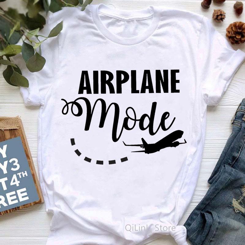 

Summer O Collar Casual T Shirt Tops Fashion Lady Friends Travel Graphic Tshirt Women Cute Cartoon Holiday T Shirt Femme XXXL білий