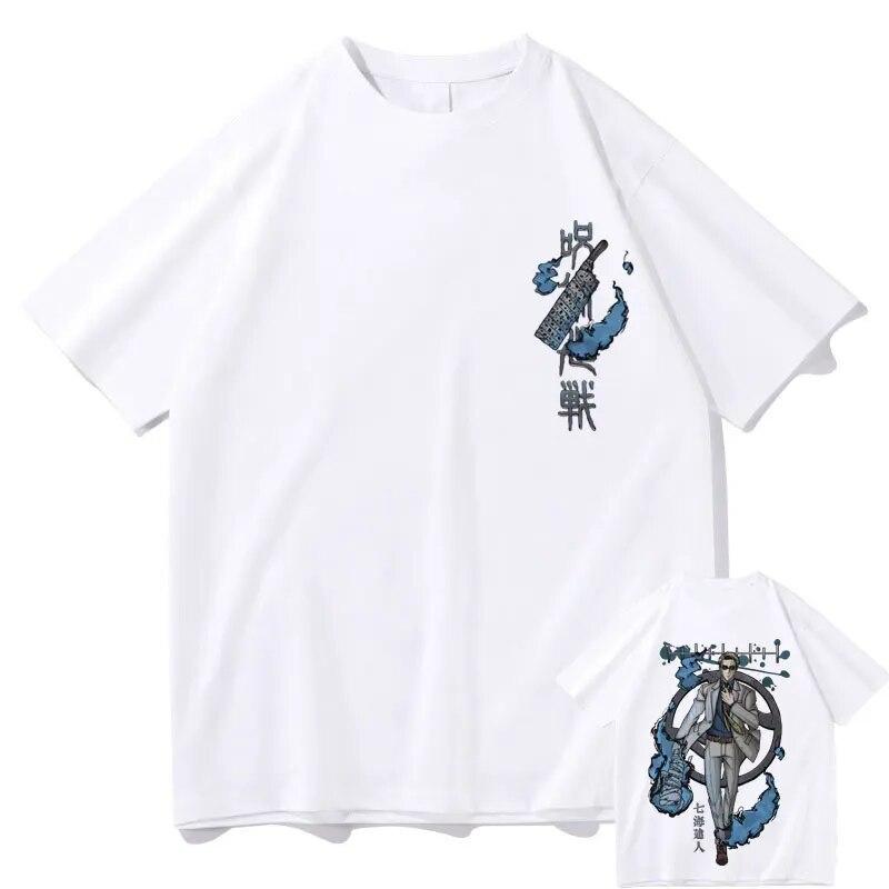 Japanese Anime Jujutsu Kaisen Nanami Kento Graphic Tshirt Unisex Vintage Manga T-shirt Short Sleeve Unisex Hip Hop Oversized Tees