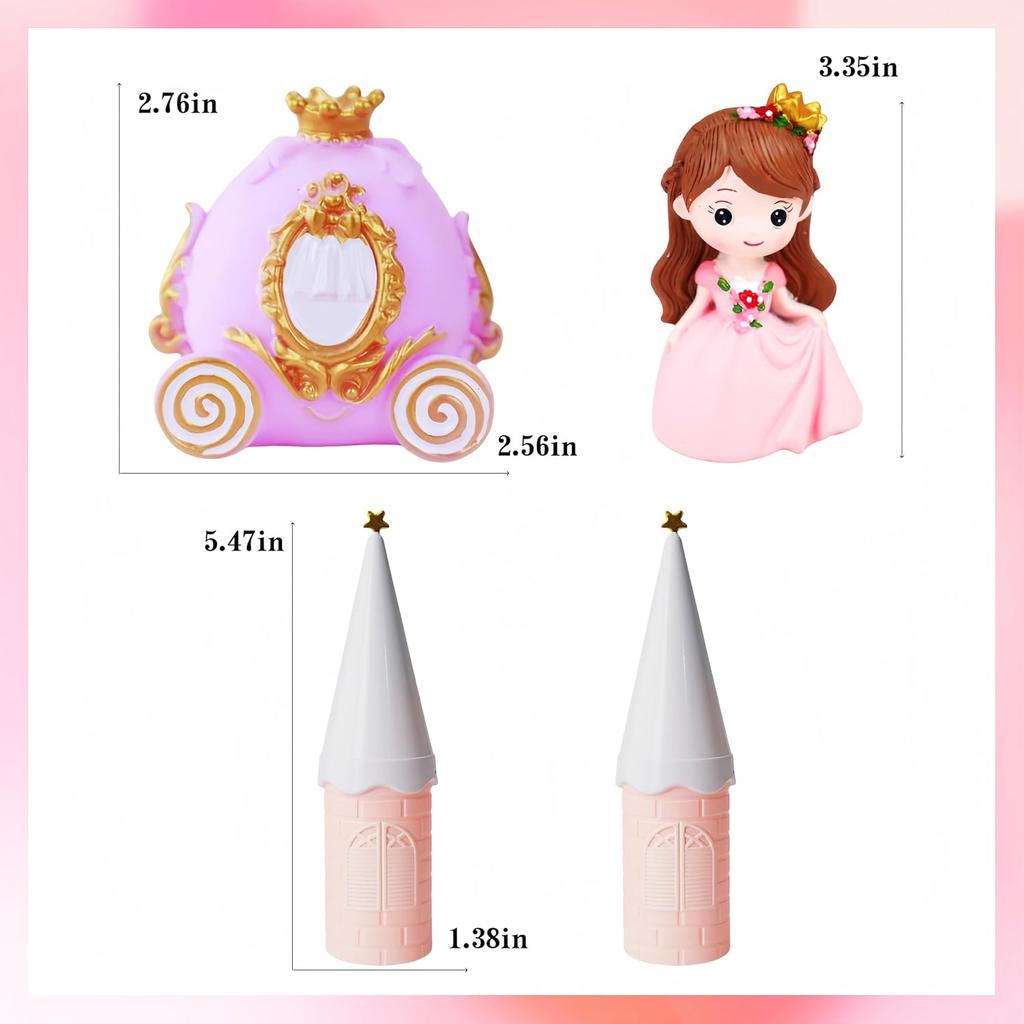 Princess Cake Topper Castle Cake Topper Princess Party Decorations Princess Castle Theme Party Supplies