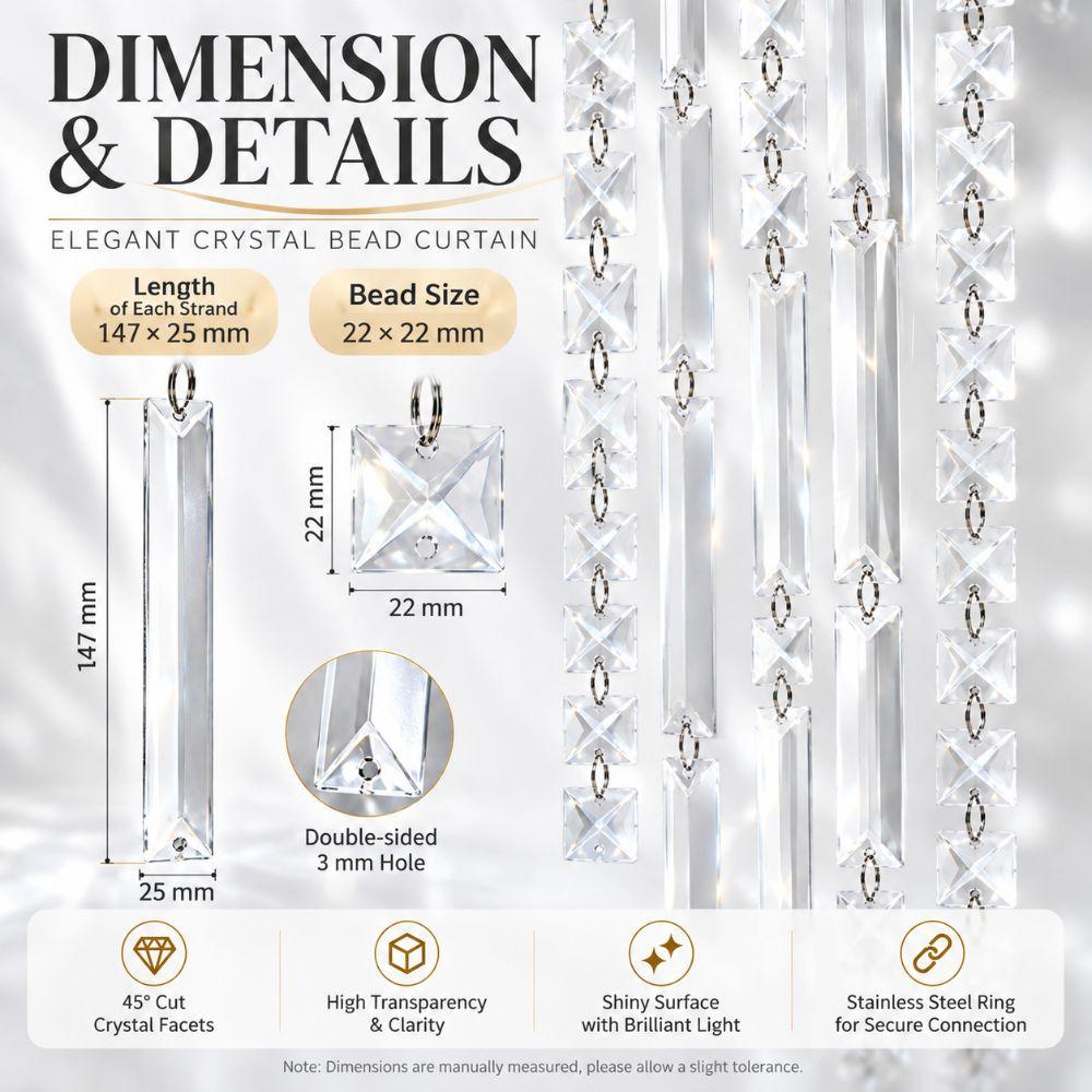 Triangle Chandelier Lamp Prism Clear Acrylic Door Curtain Divider Party Ornament Hotel Lobby Decor
