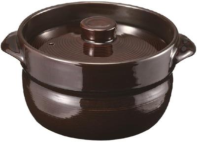 Rice Cooker Clay Pot, 3-cup Capacity, Approx. 23.5cm (length) X 19.5cm (width) X 13.5cm (height), Includes Recipe, Microwave and Gas Stove Co