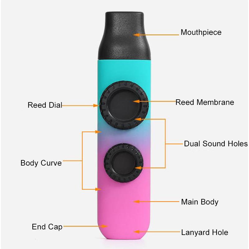 Kazoo Musical Instrument, Beginner-Friendly Toot Whistle With Reeds, Zuka Wind Instrument For Guitar And Ukulele Accompaniment