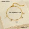 GEMCHIC Women's Colorful Flower Beaded Chain Bracelet Stainless Steel Fashion Jewelry