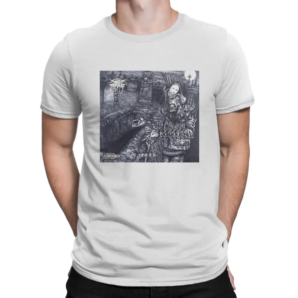 Vintage Heavy Metal T-Shirt Men Round Neck 100% Cotton T Shirt Darkthrone Short Sleeve Tees 4XL 5XL 6XL Clothing