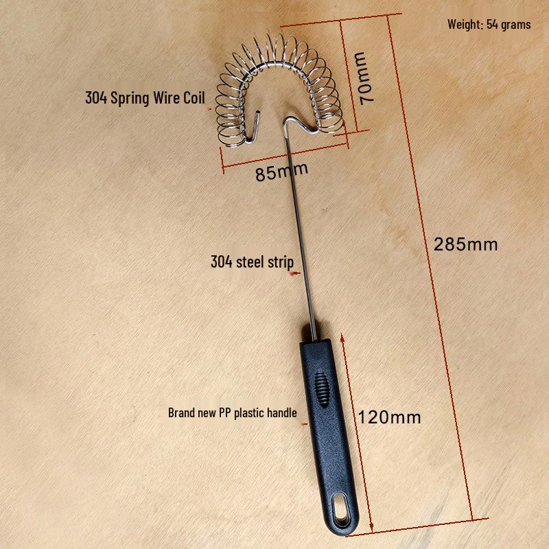 Stainless Steel Spring Coil Egg and Dough Mixer Spring Egg Beater