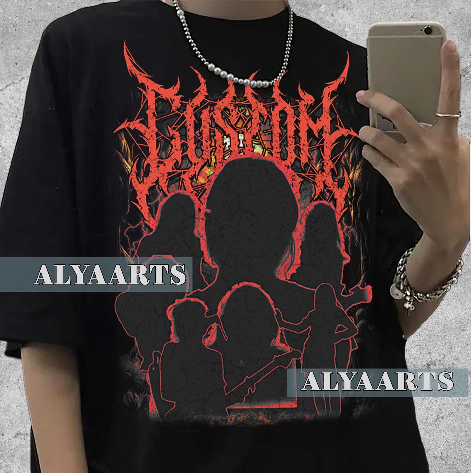 Custom Heavy Metal Girlfriend T-Shirt | Personalized Bootleg Rap Style Graphic Tee for Boyfriend | Valentines Gift Photo 3XL