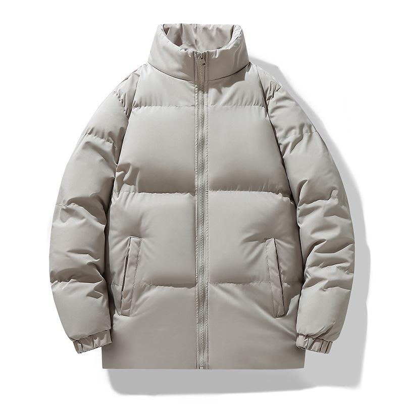 

Unisex Cross-Border Cotton Jacket: Thick, Warm, and Cold-Proof Autumn/Winter Stand-Up Collar Down Jacket M білий