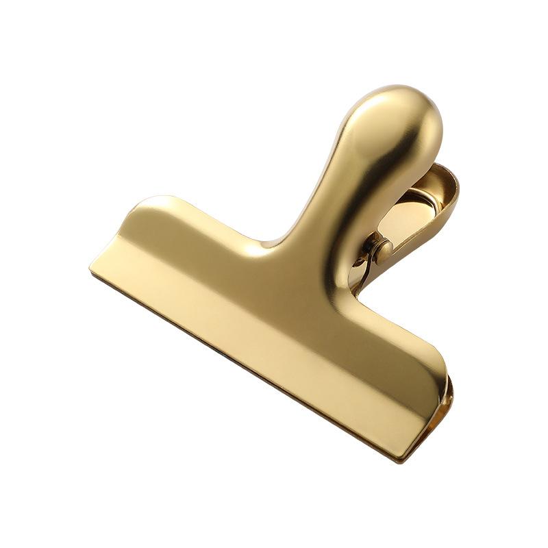 1 Stück Metallbeutelklammern Versiegeln Lebensmittel Kupferbeschichteter Edelstahl Büro Aktenordner Küchenaufbewahrung Organisationszubehör