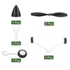 uxcell Toy Airplane Accessories RC Airplane Landing Gear Wheels and Propeller RC Aircraft DIY Parts RC Plane Jet Replacement